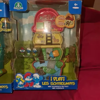 Set 3 Case Puffi Schtroumpfs Los Pitufos