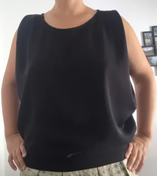 Top negro talla única