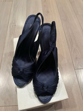 Sandalias vestir Gloria Ortiz Talla 41 Azul Marino