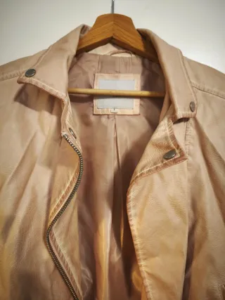 Chaqueta Piel Pepe Jeans Rosa Mujer