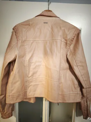 Chaqueta Piel Pepe Jeans Rosa Mujer