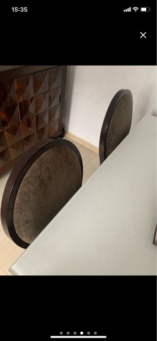 Mesa de comedor extensible cristal y metal