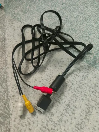 Cable Alimentación y RCA PS2 Sony