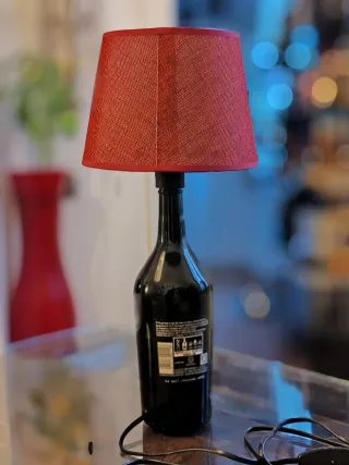 Lampada Baileys Tavolo Rosso Nero