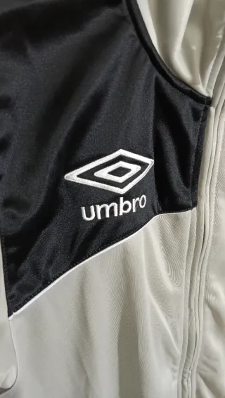 Giacca tuta Umbro zip grigia e nera
