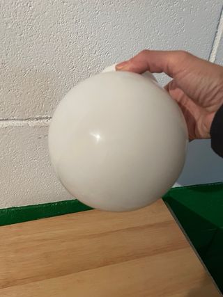 Tulipa Lámpara Techo Redonda Blanca