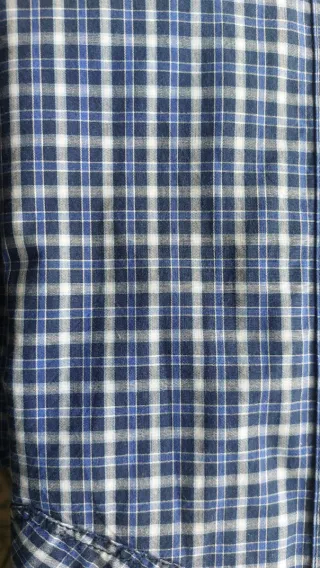 Camisa cuadros Pull&Bear azul y blanco