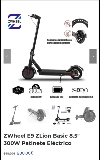 Patinete Eléctrico Zwheel E9 ZLion