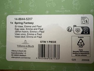 Vaso Uovo Villeroy & Boch Porcellana