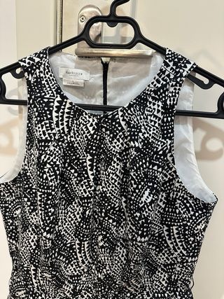 Vestido estampado negro y blanco