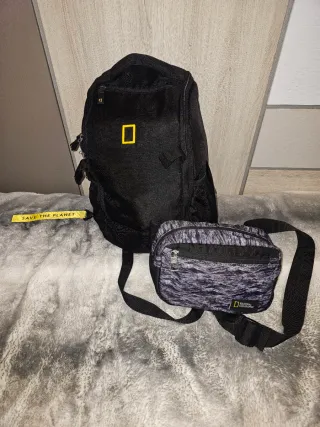 Mochila National Geographic Negra + Riñonera