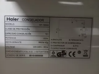 Congelador vertical Haier por solo 150€.