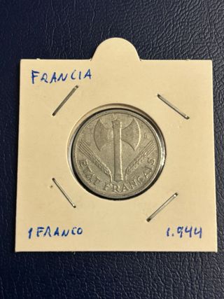 Moneda 1 franco 1944. Francia