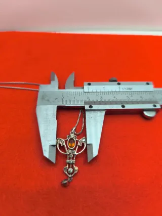 Colgante Plata y Cadena Art Déco