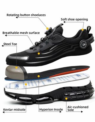 Zapatos de seguridad negros