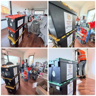 Caja de plástico para mudanza en Esparreguera