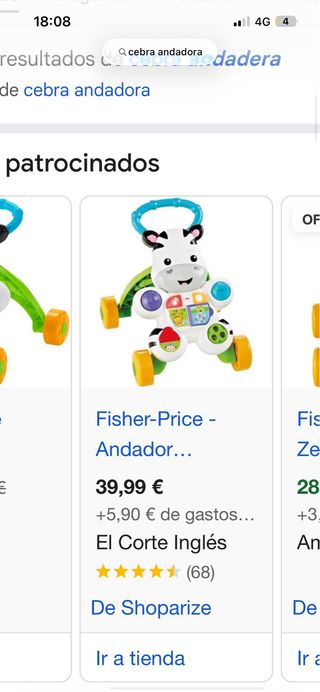 Andador Cebra Fisher-Price
