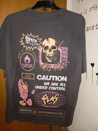 Camiseta gris hombre Talla L, nueva sin  etiqueta