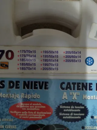 Cadenas para nieve 70