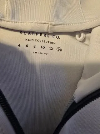 Sudadera Niño Azul y Blanca. Talla 14