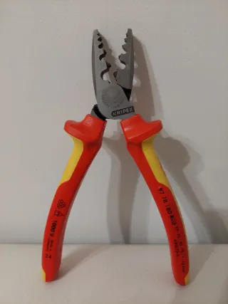 Alicate crimpadora KNIPEX 1000V
