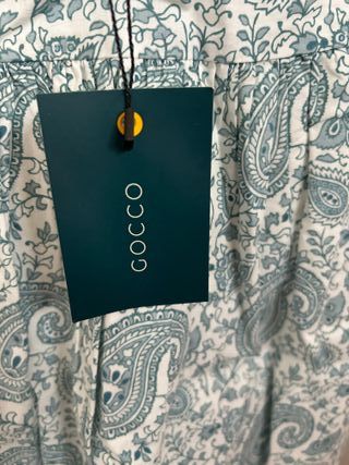 Vestido niña estampado tono verde nuevo.Gocco T5-6