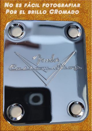 Placa mástil guitarra "CUSTOM SHOP" (Fender LIC)