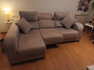 Sofá relax gris extensible