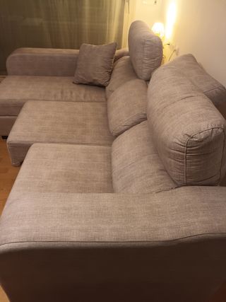 Sofá relax gris extensible