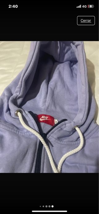 Conjunto Deportivo Nike Morado y Blanco