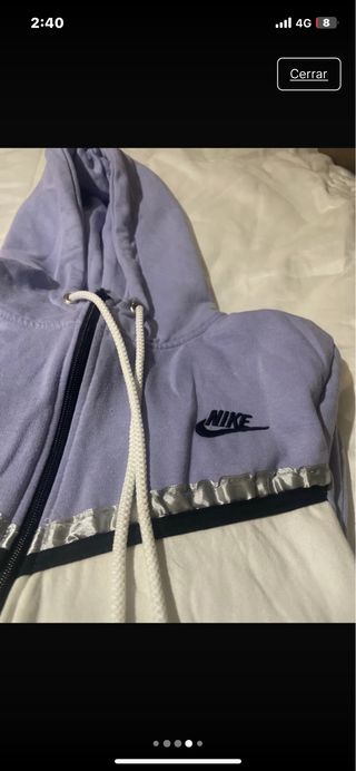 Conjunto Deportivo Nike Morado y Blanco