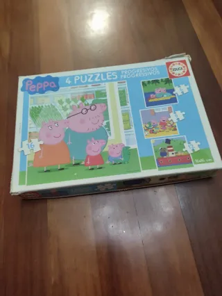 Puzzle Peppa Pig 4 Puzzles Progresivos