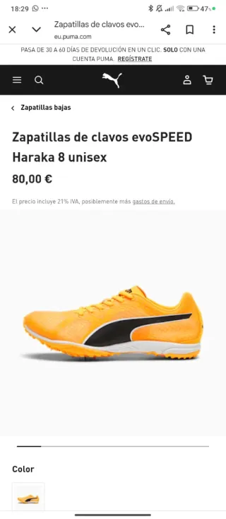 Zapatillas Puma Evo speed Haraka 8 UNISEX