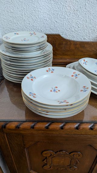 Vajilla Altrohlau MZ Checoslovaquia Porcelana