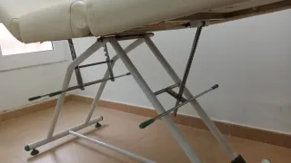 Camilla para masajes color blanco