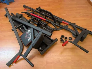 Estacion de fondos y dominadas HOMCOM + Banco