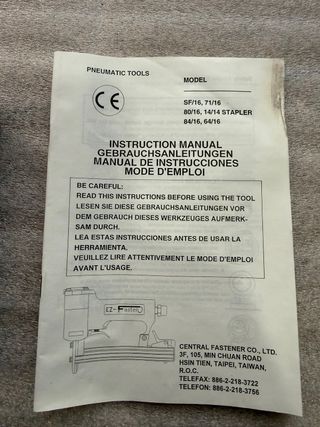 Grapadora Neumática EZ-FASTEN