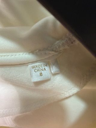 Giacca felpa Guess ciniglia bianca con cappuccio