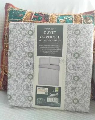 Funda nórdica individual morada