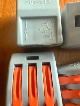 Connettori rapidi a leva 3 pin (5 pz)