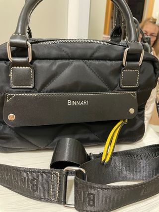 Bolso Binnari Negro Asa y Bandolera