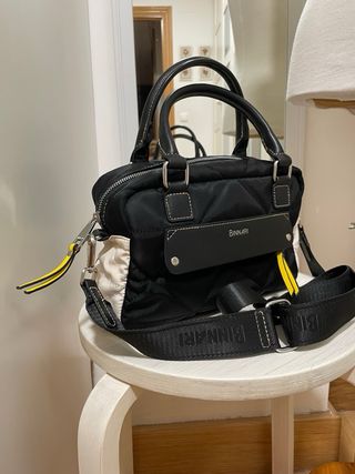 Bolso Binnari Negro Asa y Bandolera