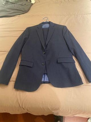 Traje Mango Azul Hombre