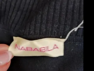 Maglione donna collo alto righe bianche