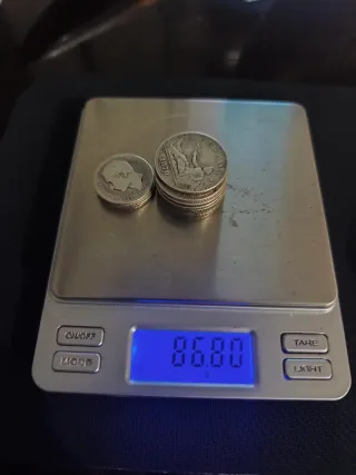 Lote de 11 monedas de plata antiguas