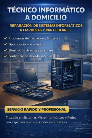 Técnico informático a domicilio