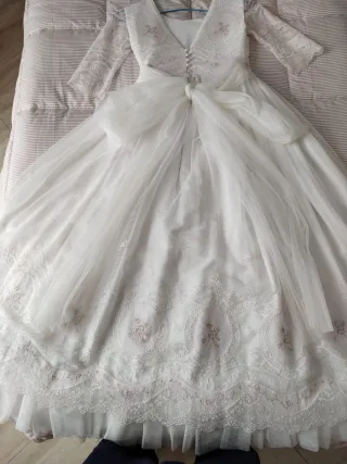 Vestido de comunión blanco niña