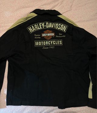 Chaqueta Harley-Davidson Negra y Beige
