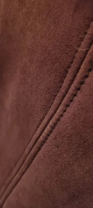 Giacca Montone Shearling Marrone Taglia L