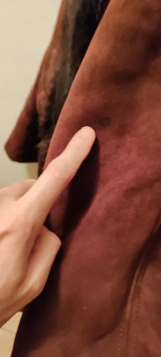 Giacca Montone Shearling Marrone Taglia L